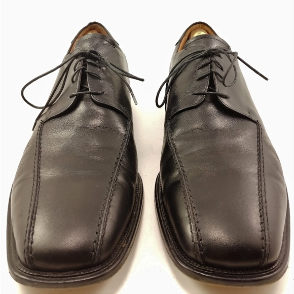 Pronto Uomo Italy Black Bike Toe Derby Sz 12M - Picture 2 of 8